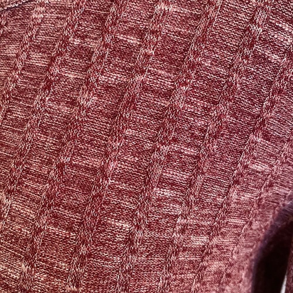 Xhilaration Maroon Cream SZ L Lace Appliqués Fairycore Boho Cottagecore Top - Picture 5 of 10